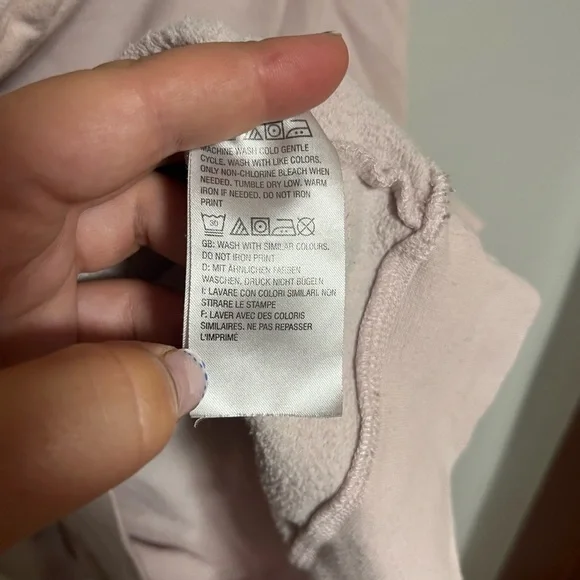 Peace Love World Light Pink Hoodie - Picture 3 of 6